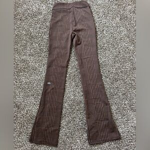 Alo Yoga Plaid Flare Leggings Size XS